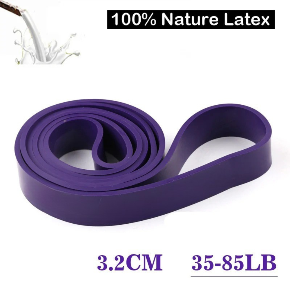 82" Resistance Loop Band – 5–125 LB Strength Range – Natural Latex or TPE – Single Loop for Pull-Ups & Strength Training