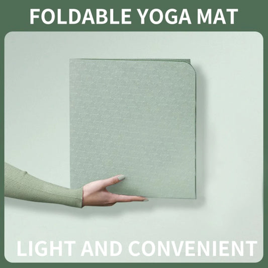 72″×24″ Foldable Travel Yoga Mat – 0.24″ Eco-Friendly TPE – Double-Sided Non-Slip for Pilates & Workouts