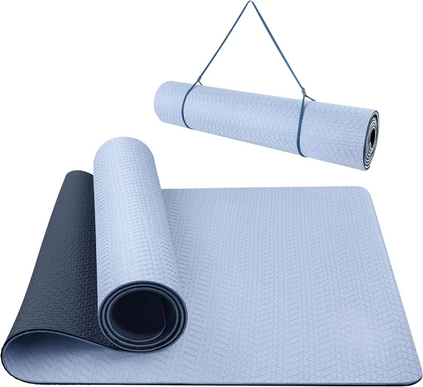 72″ × 24″ Yoga Mat – 0.25″ Thick – Suede TPE – Non-Slip & Anti-Tear for Hot Yoga & Pilates