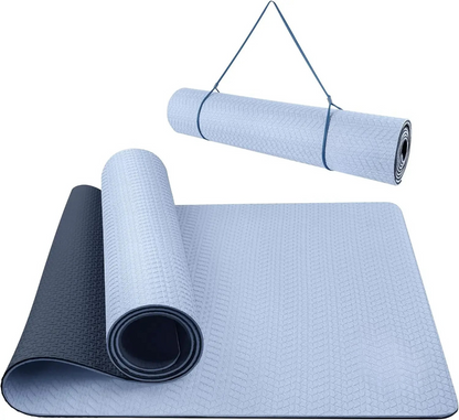 72″ × 24″ Yoga Mat – 0.25″ Thick – Suede TPE – Non-Slip & Anti-Tear for Hot Yoga & Pilates