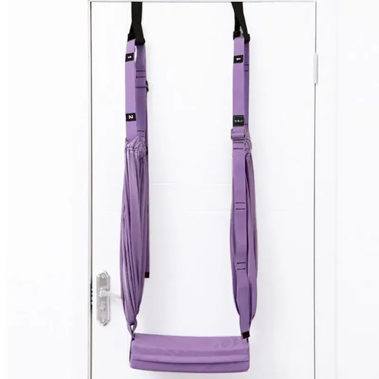 71″ Adjustable Yoga Stretch Strap – Four-Layer Woven Webbing & Foam Pad – Flexibility & Backbend Training