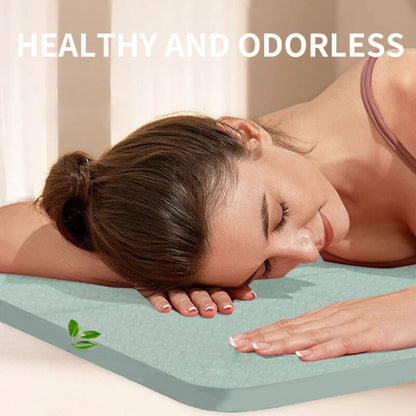 72″×24″ Foldable Travel Yoga Mat – 0.24″ Eco-Friendly TPE – Double-Sided Non-Slip for Pilates & Workouts
