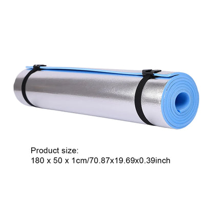 72" x 24" Yoga & Exercise Mat – 0.4" Thick TPE & Aluminum Membrane – Waterproof & Portable for Outdoor Fitness
