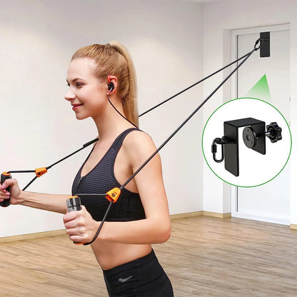 1-Pack Door Anchor – Heavy-Duty Steel & Rubber with Flannel Padding – Fits Doors ≤1.95″ Thick – Secure Resistance Band Training