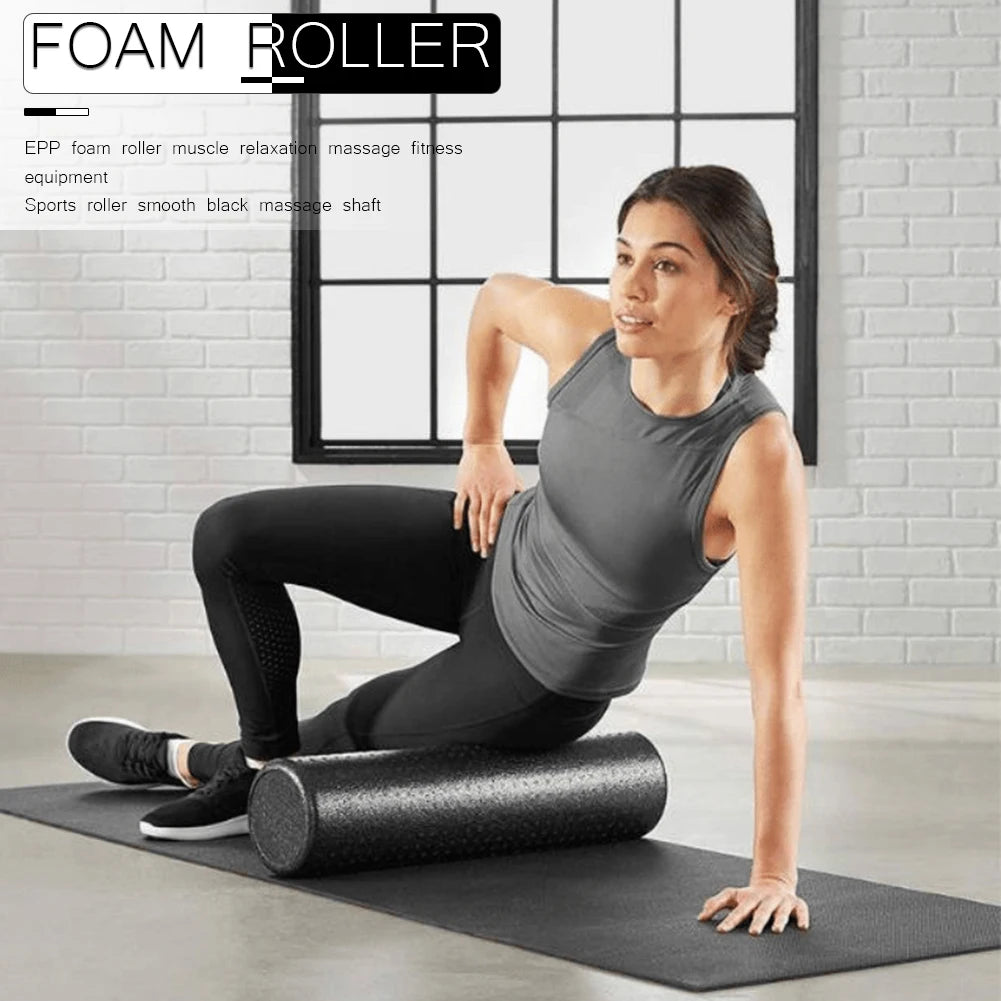 11.8" / 17.7" Foam Roller – High-Density EPP Foam – Single Cylinder for Myofascial Release & Muscle Recovery