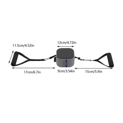 2-Pack Pilates Resistance Band Trainer Set – 6.61–39.68 LB Adjustable – ABS, TPE, Nylon & Iron – Full-Body Strength Training