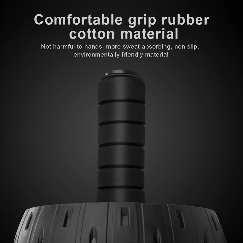 11.8" × 6.3" Single-Wheeled Ab Roller – PP & Steel Core – Non-Slip Silent Core & Ab Strength Trainer